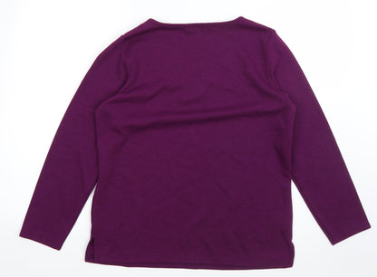 Womens UK Size S BM Purple Pullover Jumper