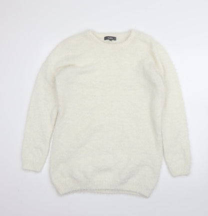 Womens UK Size 14 Studio White Pullover Jumper