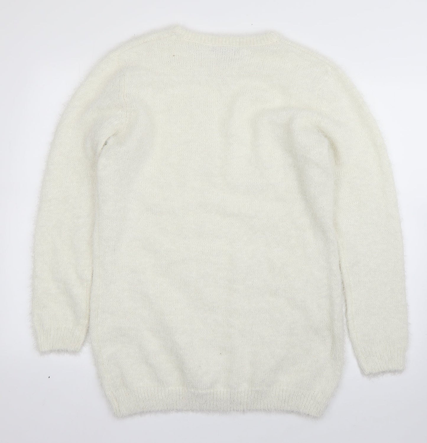 Womens UK Size 14 Studio White Pullover Jumper