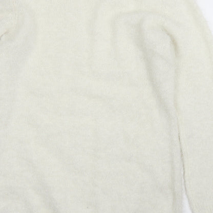 Womens UK Size 14 Studio White Pullover Jumper