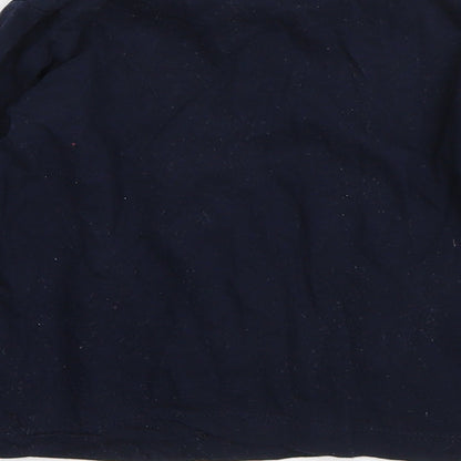 Kids Boys Blue  Cotton  Pyjama Top Size 4-5 Years   - christmas