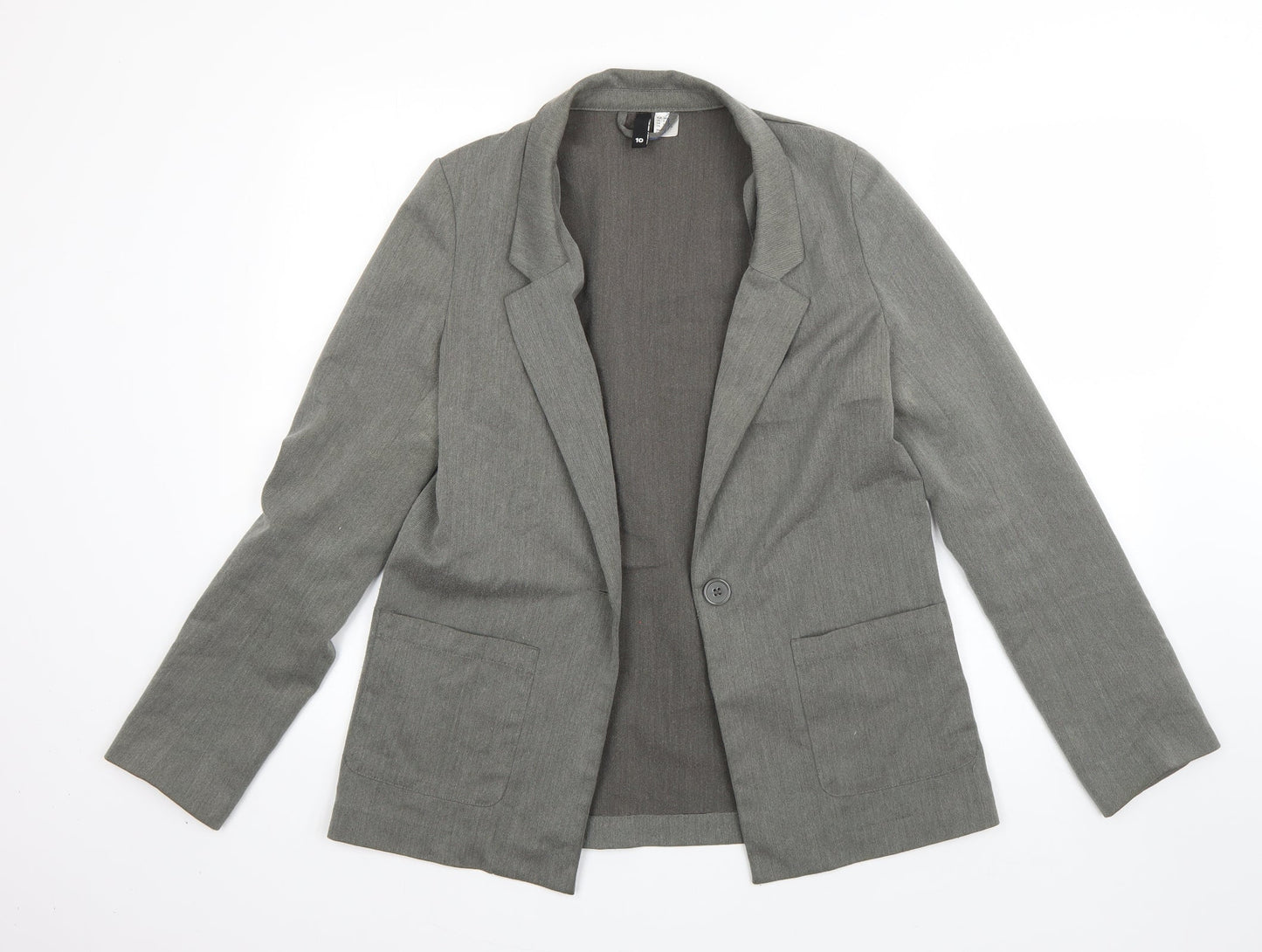 Womens UK Size 10 H&M Green Jacket