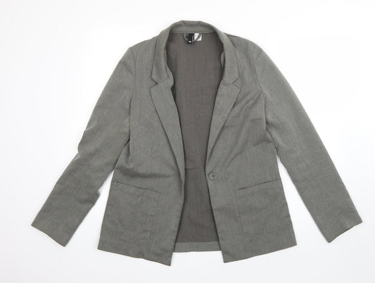 Womens UK Size 10 H&M Green Jacket