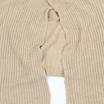 Womens UK Size L QED London Beige Pullover Jumper