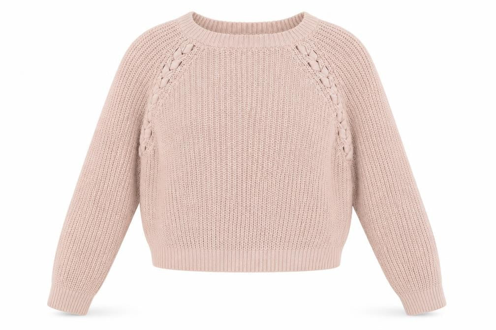 Womens UK Size M Divided Pink Pullover Jumper