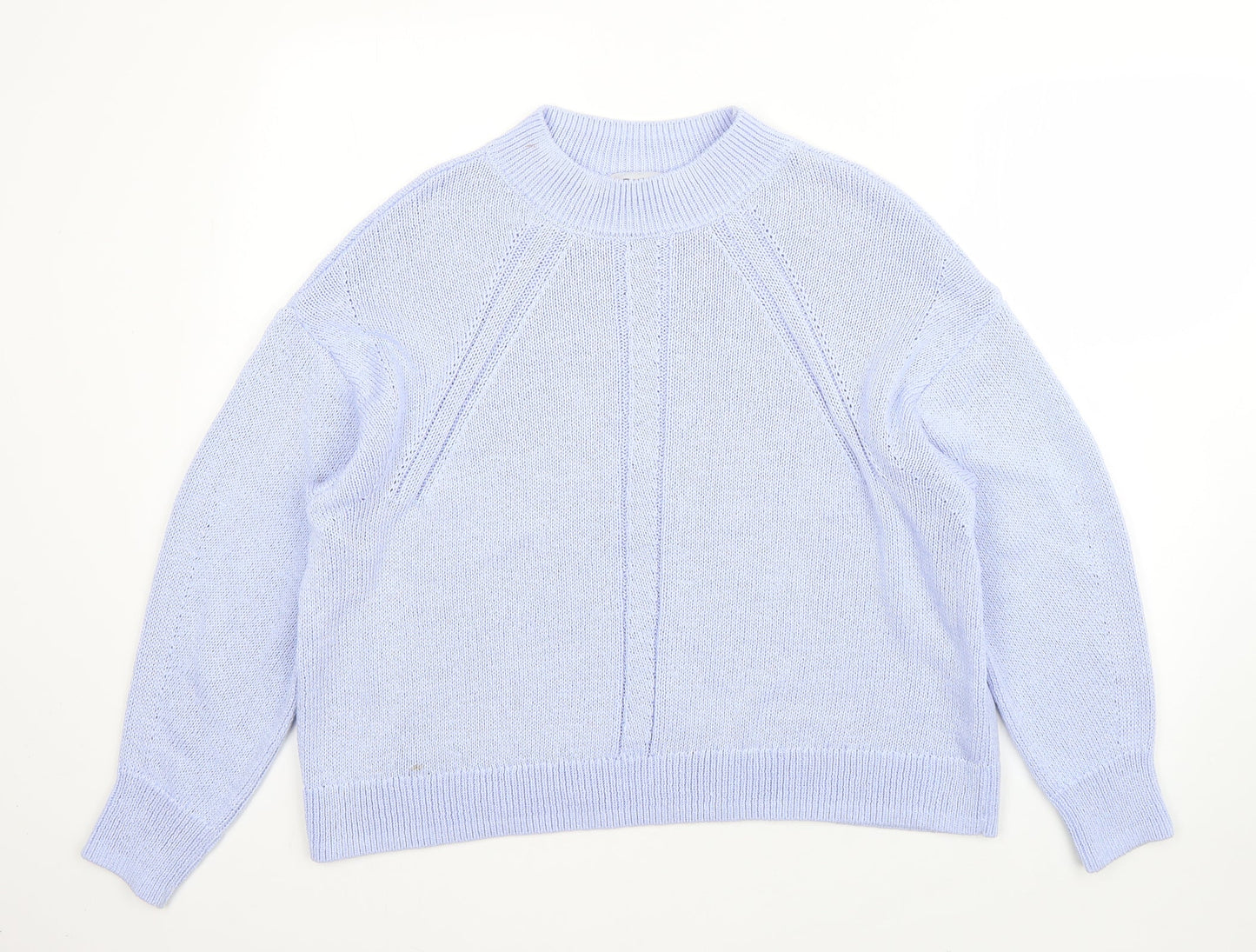 Womens UK Size M M&S Blue Pullover Jumper