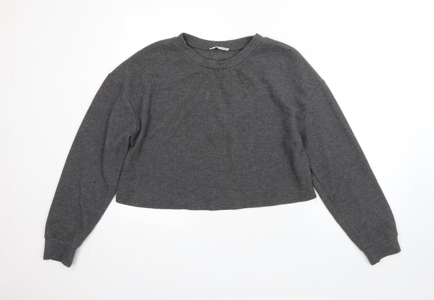 Womens UK Size S Zara Grey Shrug Jumper