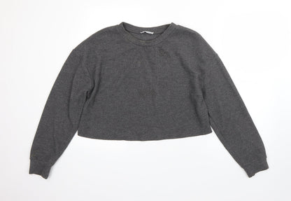Womens UK Size S Zara Grey Shrug Jumper