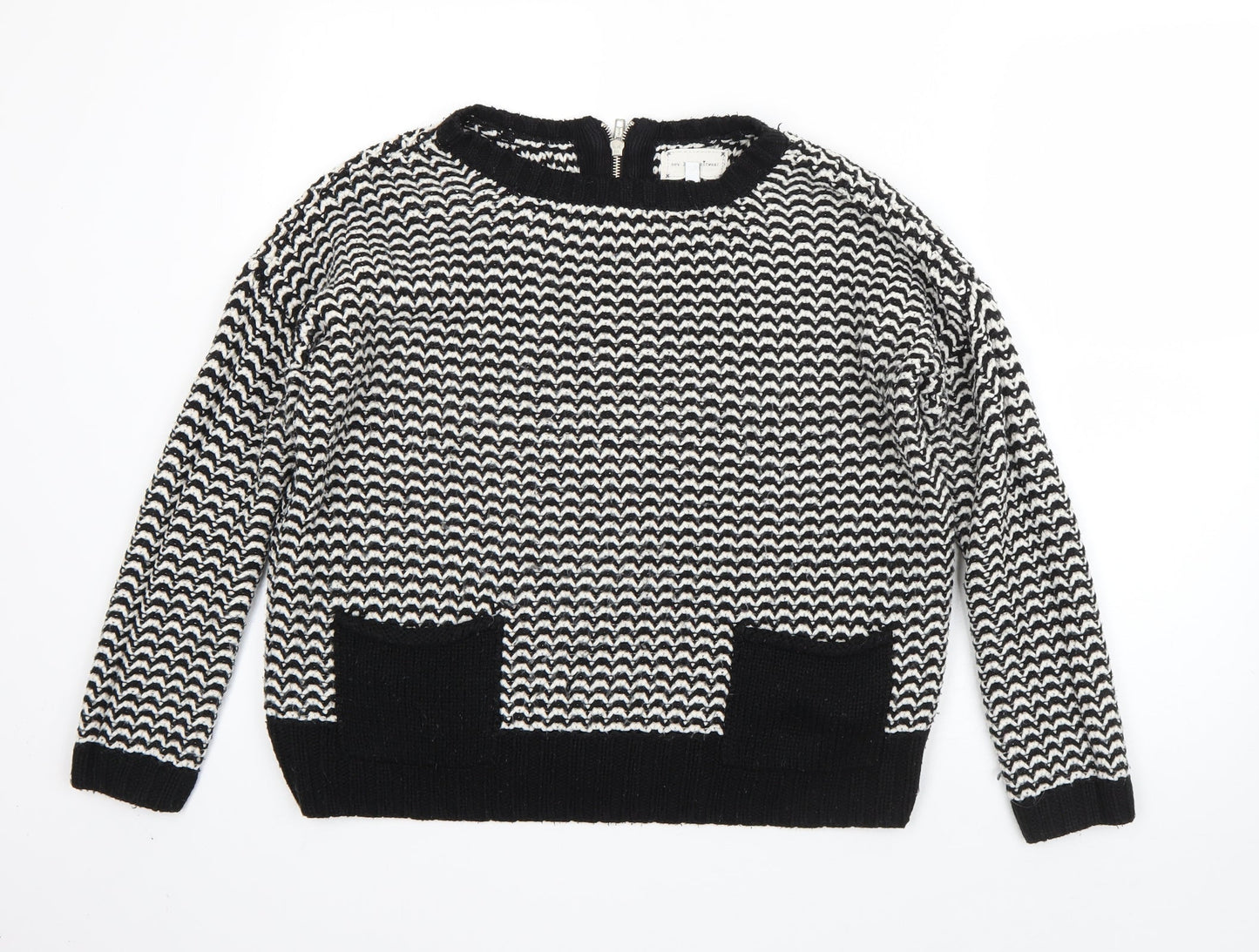 Womens UK Size 8 New Look Black Pullover Jumper