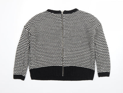 Womens UK Size 8 New Look Black Pullover Jumper