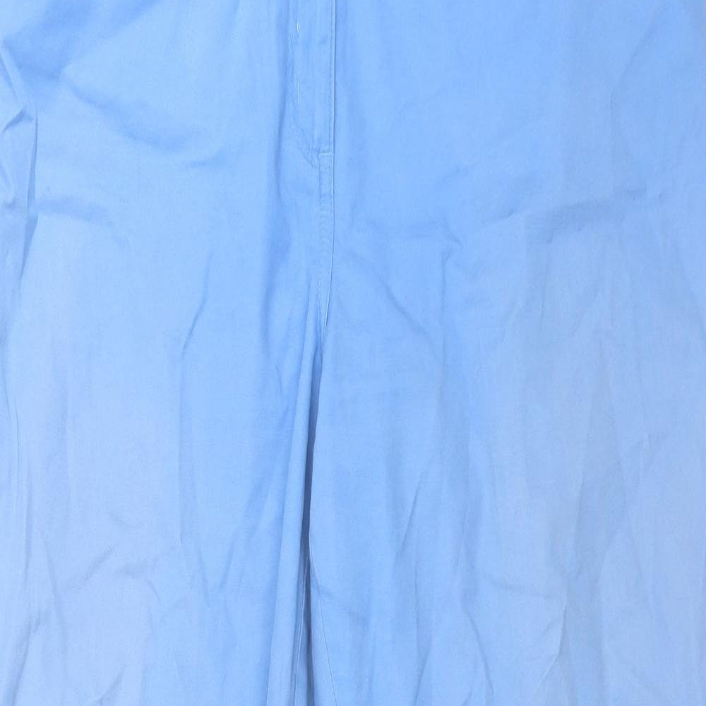 Womens UK Size 16 Emreco Regular Fit Carpenter Blue Trousers