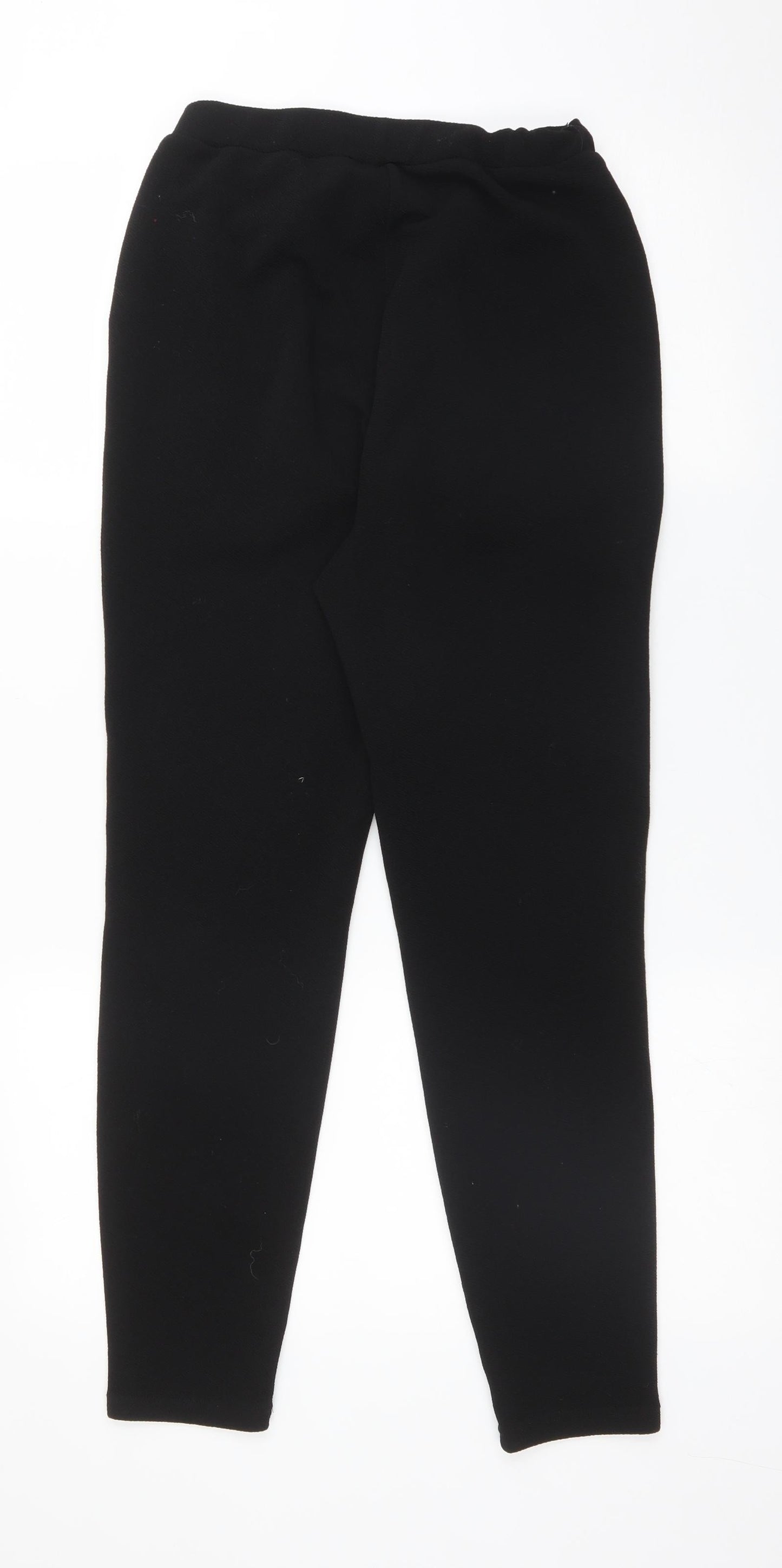SheIn Womens Black  Polyester  Trousers Size S L27 in Regular
