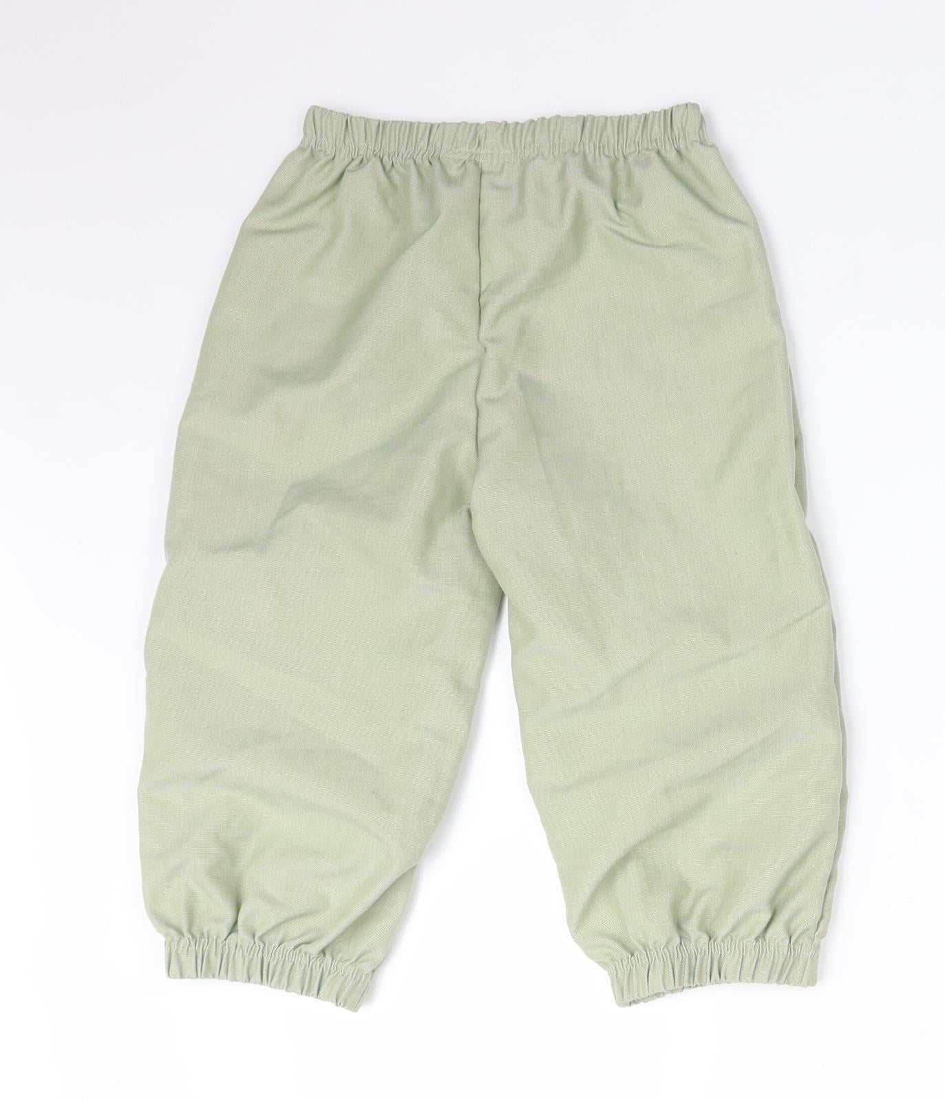 Disney Girls Green  Viscose  Trousers Size 7-8 Years  Regular