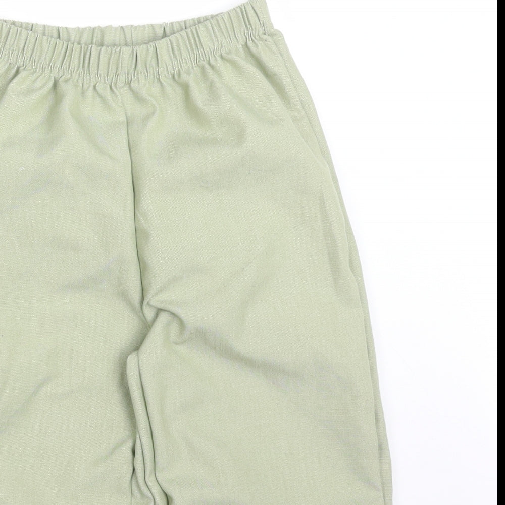 Disney Girls Green  Viscose  Trousers Size 7-8 Years  Regular