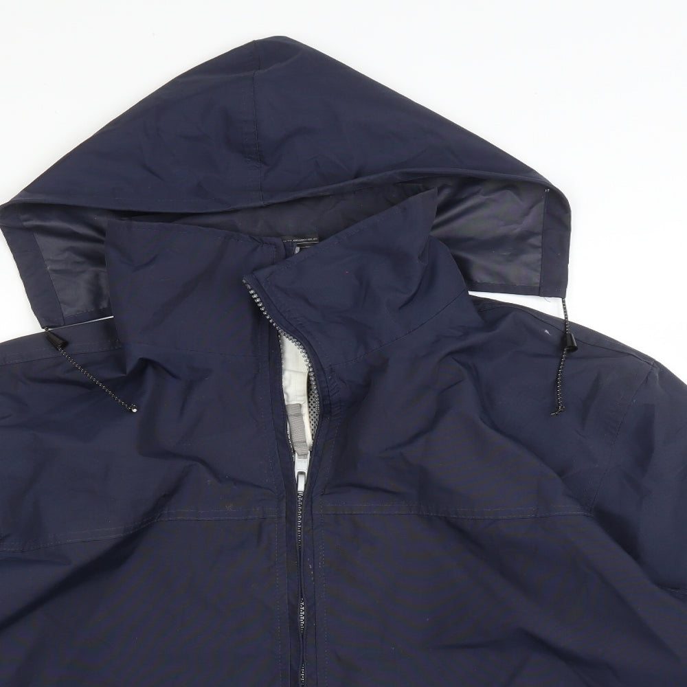 B&C COLLECTION Mens Blue   Overcoat Coat Size S