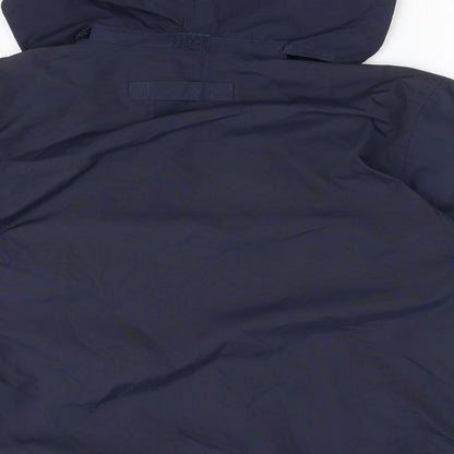 B&C COLLECTION Mens Blue   Overcoat Coat Size S