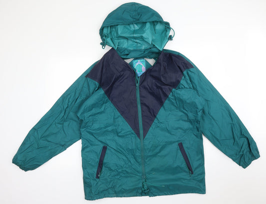 Mens UK Size M HIGH POINT Green Overcoat