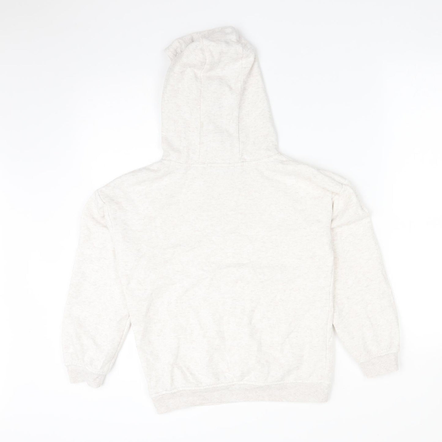 Primark Girls White  Cotton Pullover Hoodie Size 9-10 Years   - BELIEVE IN YOURSELF