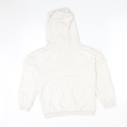 Primark Girls White  Cotton Pullover Hoodie Size 9-10 Years   - BELIEVE IN YOURSELF