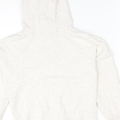 Primark Girls White  Cotton Pullover Hoodie Size 9-10 Years   - BELIEVE IN YOURSELF