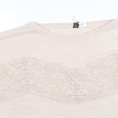 H&M Womens Pink  Polyester Pullover Sweatshirt Size M