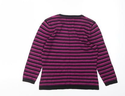Womens UK Size S Precis Multicoloured Pullover Jumper