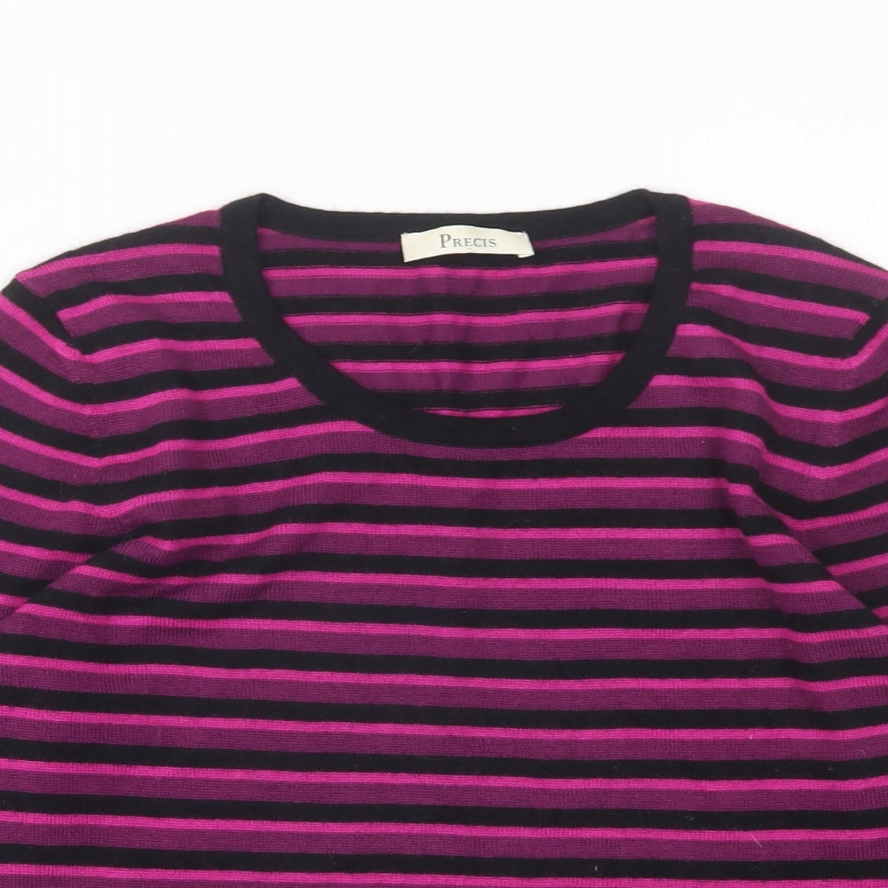 Womens UK Size S Precis Multicoloured Pullover Jumper
