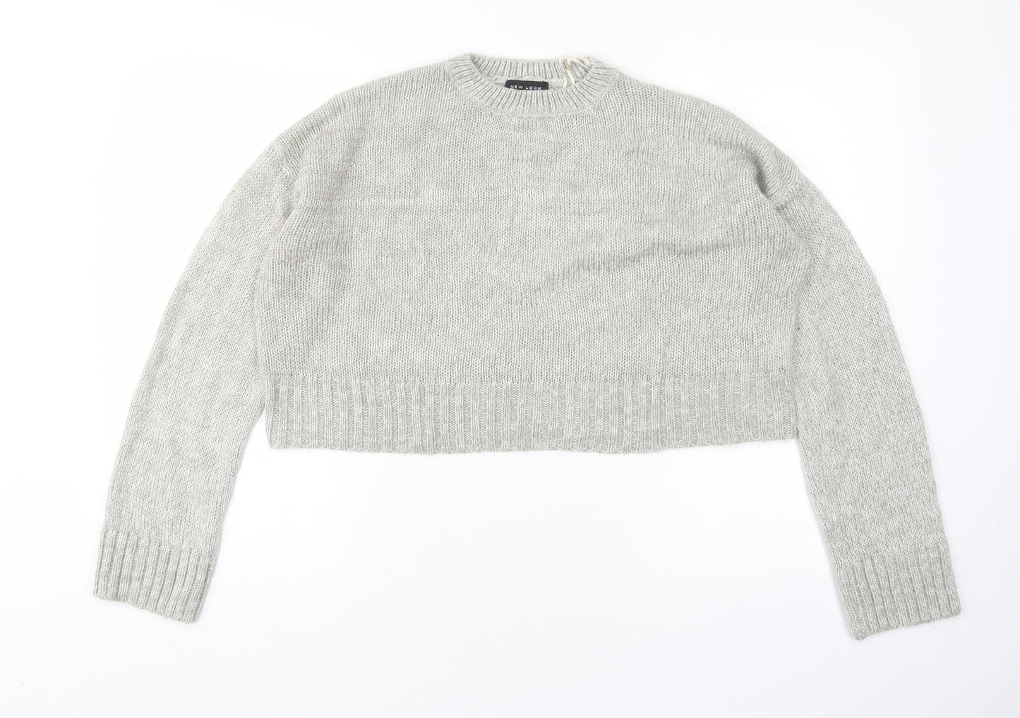 Womens UK Size M New Look Grey Pullover Jumper