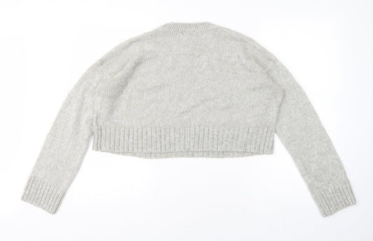 Womens UK Size M New Look Grey Pullover Jumper