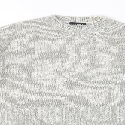 Womens UK Size M New Look Grey Pullover Jumper