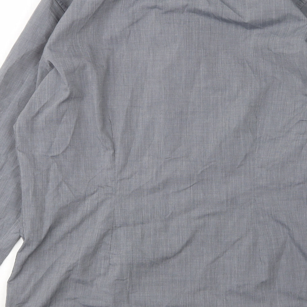 Mens UK Collar Size 15.5 NEXT Smart Grey  Dress Shirt