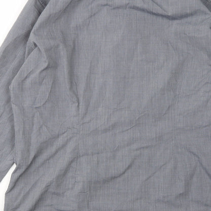 Mens UK Collar Size 15.5 NEXT Smart Grey  Dress Shirt