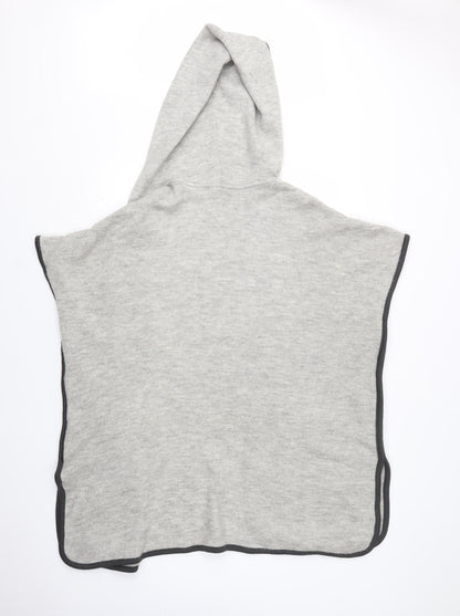 M&S Womens Grey  Acrylic Cardigan Hoodie Size S