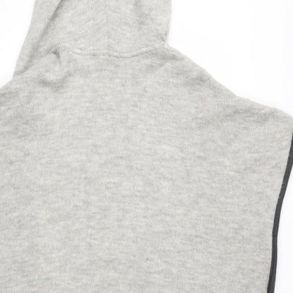 M&S Womens Grey  Acrylic Cardigan Hoodie Size S