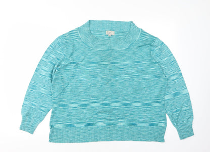 Womens UK Size 2XL Klass Green Pullover Jumper