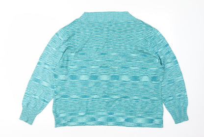Womens UK Size 2XL Klass Green Pullover Jumper