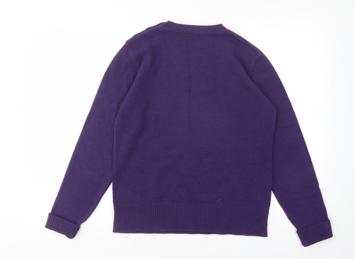 Womens UK Size L Debbie Morgan Purple Pullover Jumper