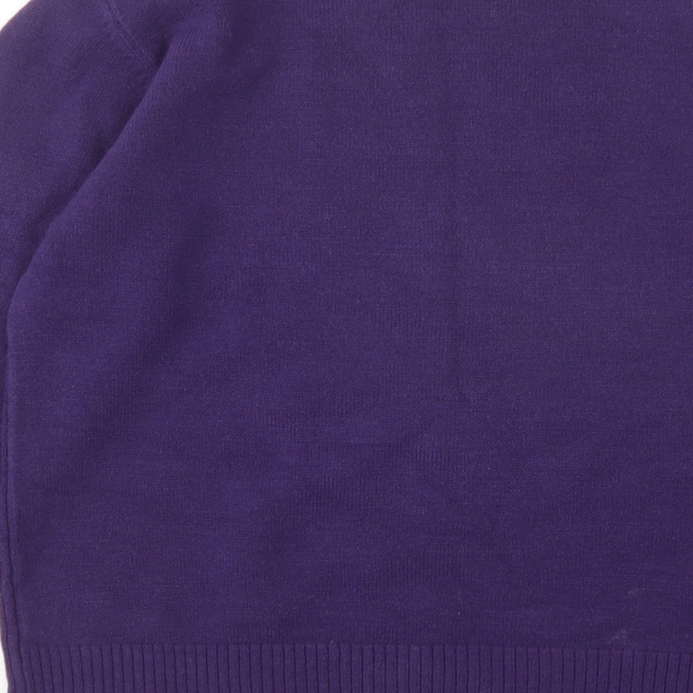 Womens UK Size L Debbie Morgan Purple Pullover Jumper