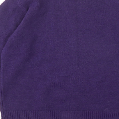 Womens UK Size L Debbie Morgan Purple Pullover Jumper