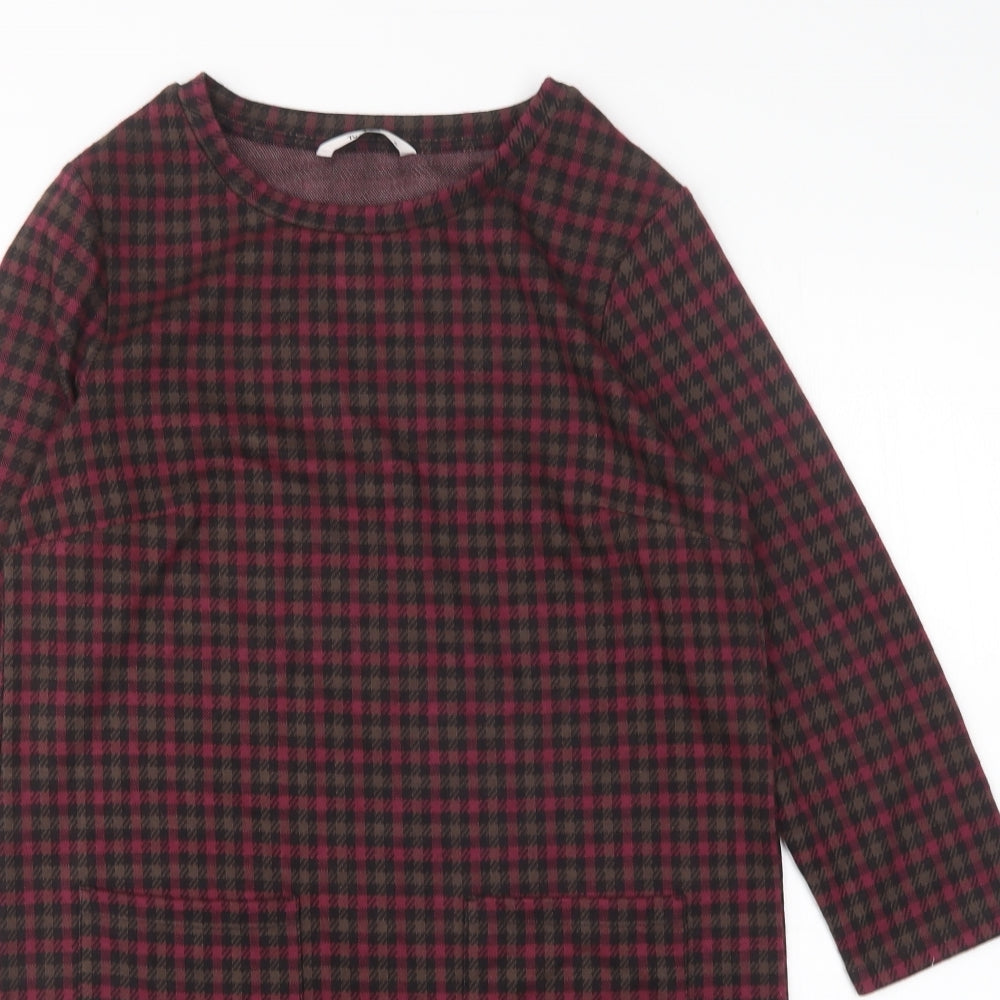 TU Womens Multicoloured Polka Dot Polyester Jumper Dress  Size 8  Round Neck