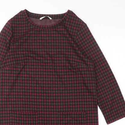 TU Womens Multicoloured Polka Dot Polyester Jumper Dress  Size 8  Round Neck