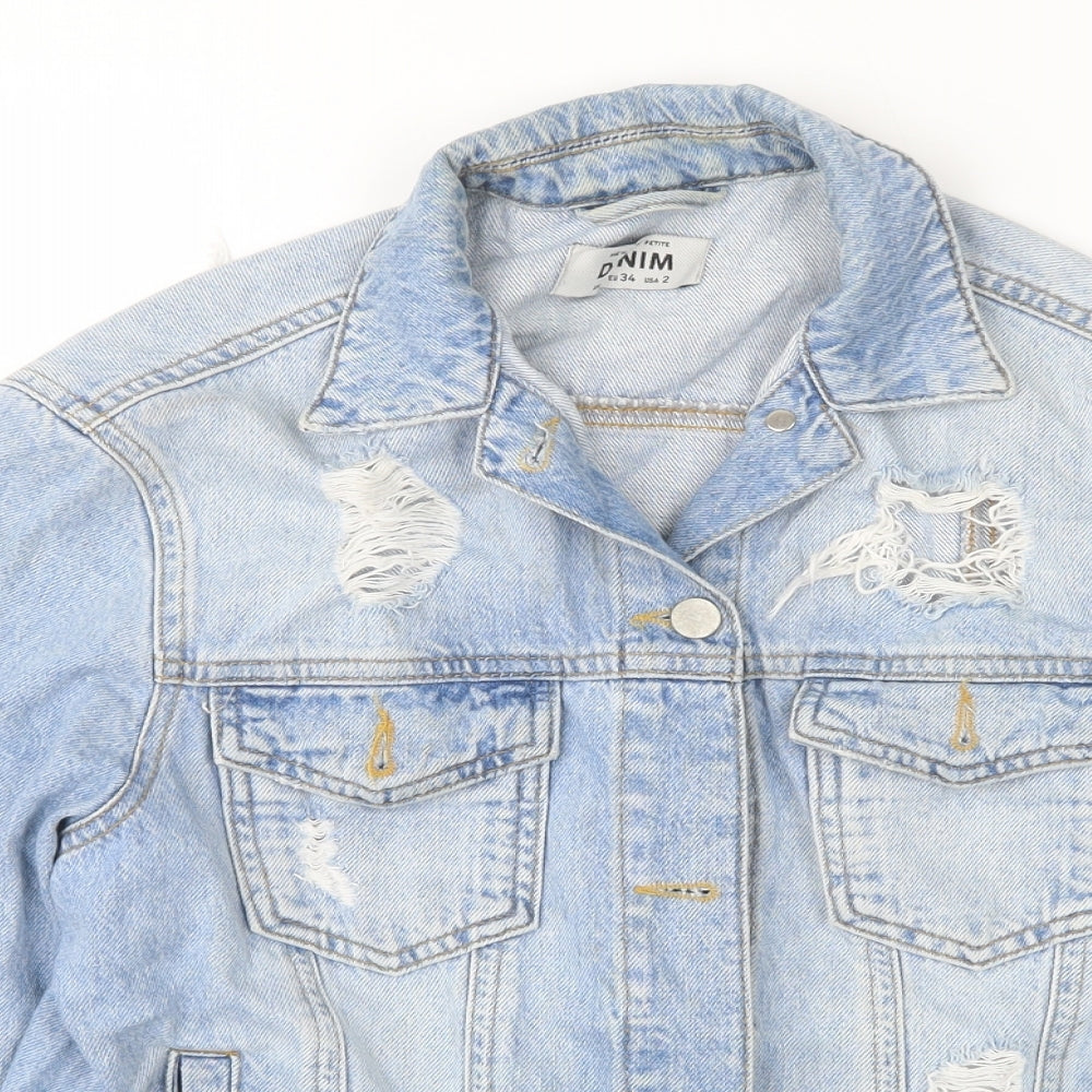 Womens UK Size 6 New Look Blue Jacket