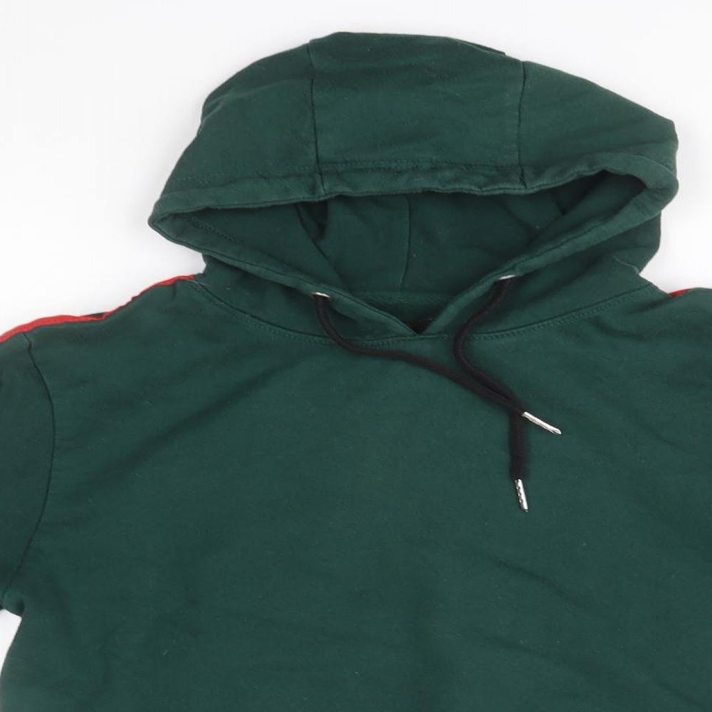 Mens UK Size S Soul Star Green Pullover Hoodie