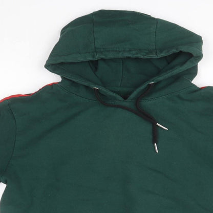 Mens UK Size S Soul Star Green Pullover Hoodie