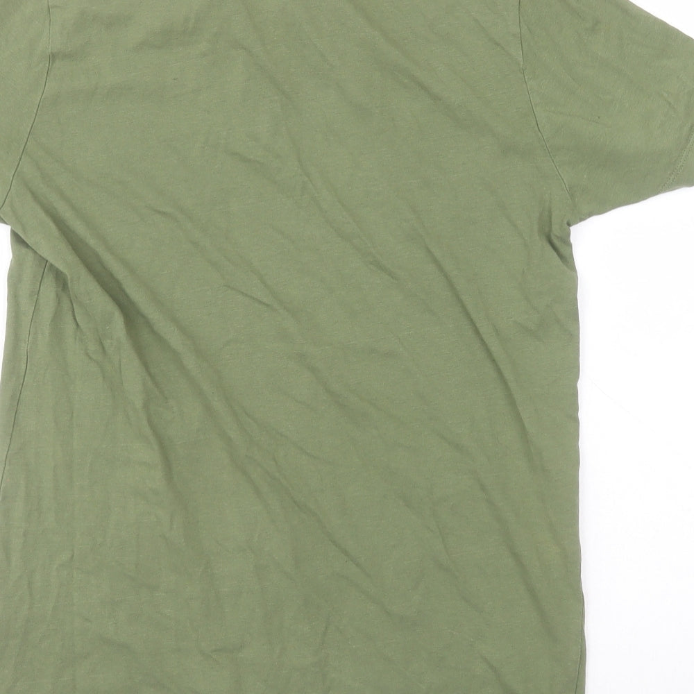 Easy Mens Green  Cotton  Polo Size S Collared