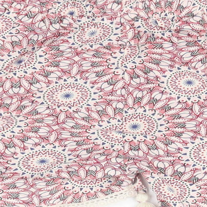 Primark Womens White Paisley Viscose Sailor Shorts Size 6  Regular