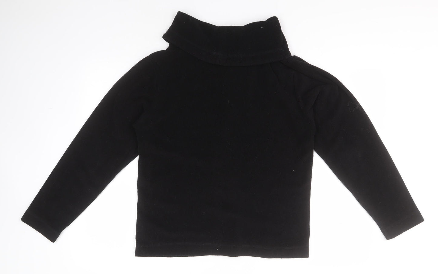 Campri Womens Black Roll Neck  Polyester Pullover Jumper Size 10