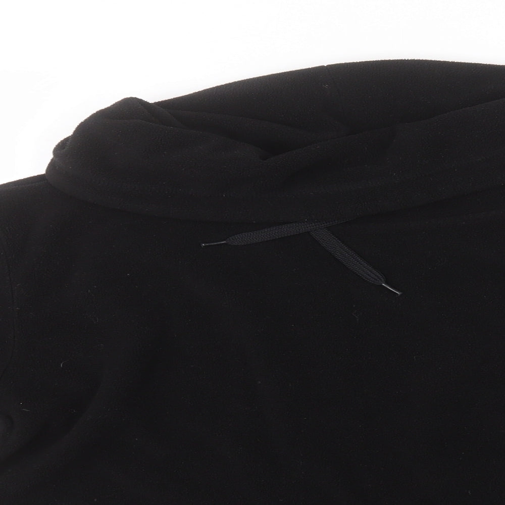 Campri Womens Black Roll Neck  Polyester Pullover Jumper Size 10
