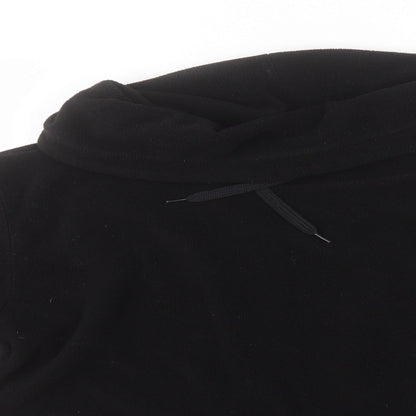 Campri Womens Black Roll Neck  Polyester Pullover Jumper Size 10