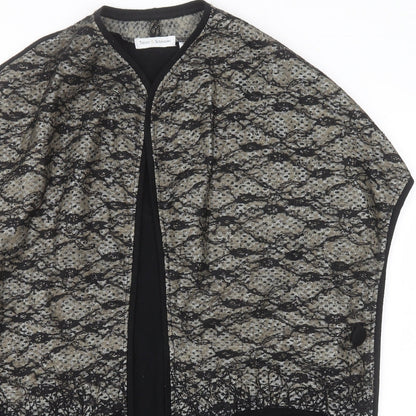 Trinny & Susannah Womens Brown Round Neck Animal Print Polyester Cardigan Jumper Size S